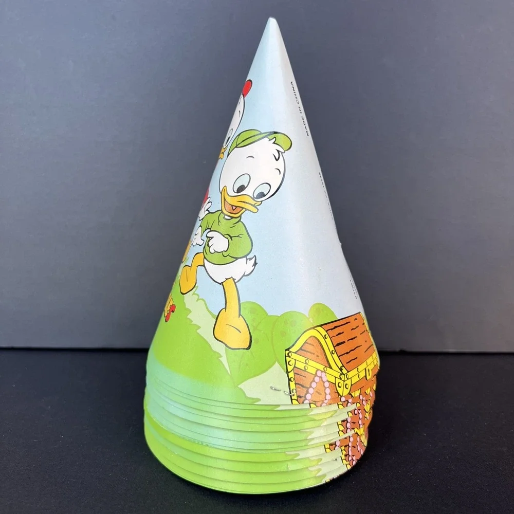 VTG Disney DuckTales Party Hats Set of 13 Huey Dewey Louie 1980s Unused